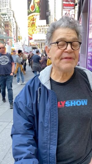 Al Franken Instagram - Joined the Writer’s Guild picket line this week in NYC! Support the strike! Support writers!