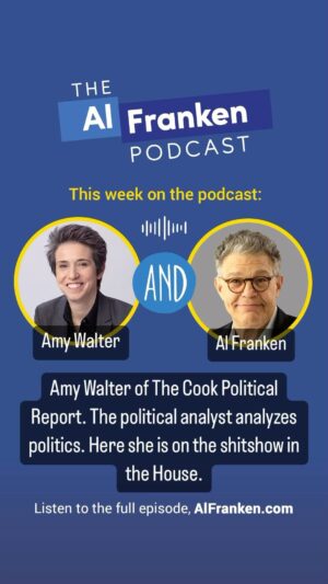 Al Franken Instagram - Amy Walter of The Cook Political Report. The political analyst analyzes politics. Here she is on the shitshow in the House.
#politics #democrats #gop #elections #cookPolitalReport #news #currentEvents #alFranken