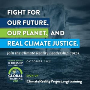 Al Gore Instagram - **Climate Advocacy Training: Oct. 16-24**
 
After hearing the dire warnings about the climate crisis from the world’s scientists this week, you’re probably wondering what you can do to take #ClimateAction. We are at a critical moment in the fight against the climate crisis, and you can be a part of it. Gain the tools, techniques, and networks to become a powerful voice for action by joining me for our @climatereality virtual global training on October 16-24. You’ll learn how to #ActOnClimate, and you’ll get to join the Climate Reality Leadership Corps, a worldwide network of advocates and changemakers who are already making a difference.
 
This training is completely free, and registration is open now at the link in my bio:  bit.ly/climate-reality-training
