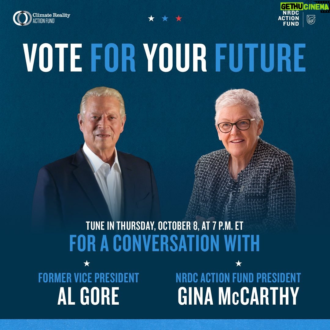 Al Gore - 2.4K Likes - We have the power to shape our future, but we need every voter to make it happen. I'll be joining my friend @ginanrdc from @nrdc_action to talk about what's at stake in this election and how we all can make a difference. Tune in tonight at 7 PM ET - link in my bio.