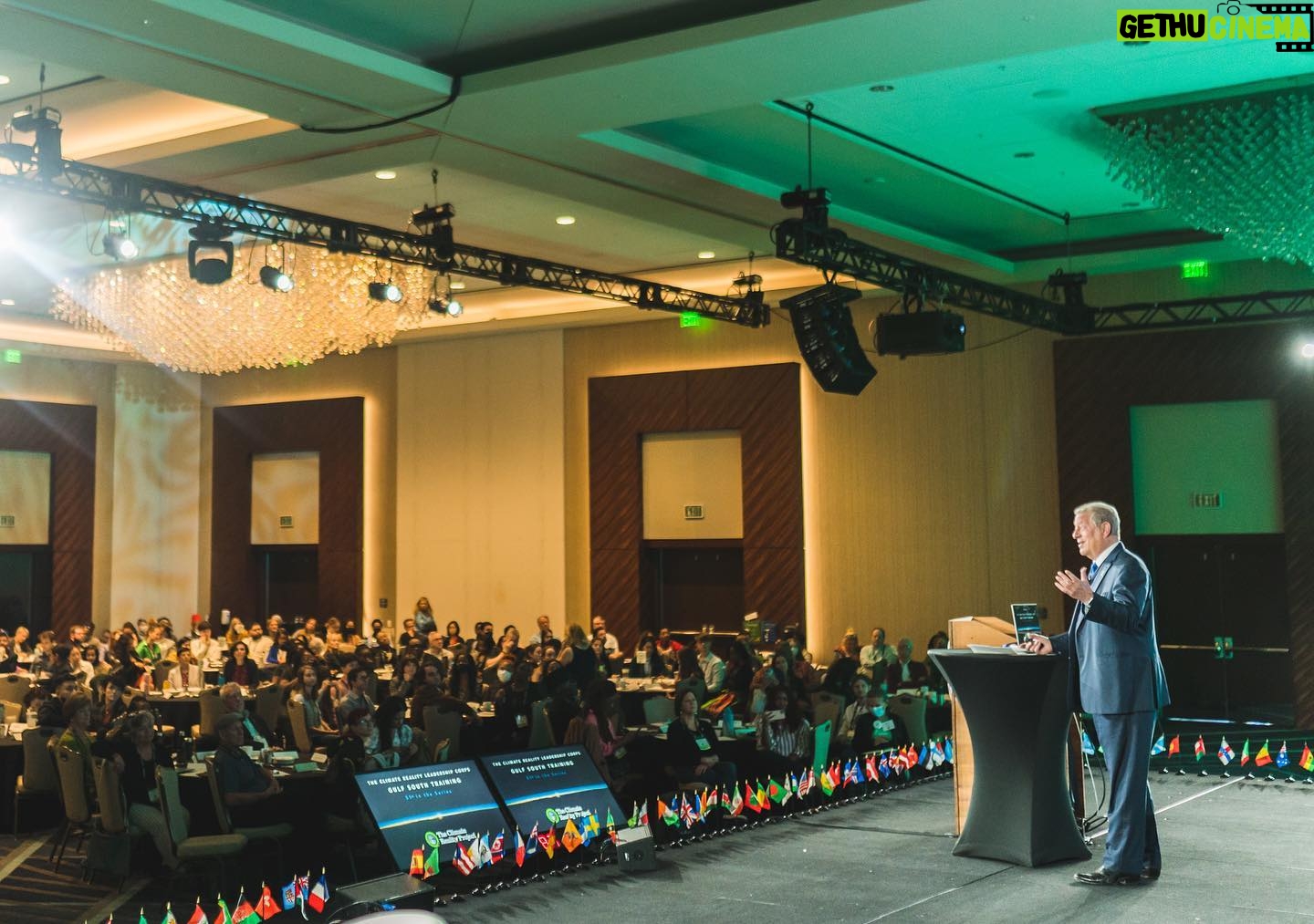 Al Gore - 1.8K Likes - I am grateful to be here in Houston with @ClimateReality for our Power Up training. I am learning so much from scientists, activists & experts from all over the Gulf South. Stay tuned for updates over the next few days.