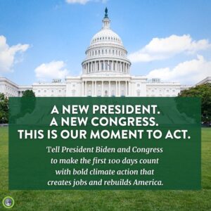 Al Gore Instagram - With new leadership in the US, it’s time to get to work. We need bold climate action that prioritizes justice in our economic recovery, and we need it in the first 100 days. Add your voice for climate action by clicking the link in my bio.