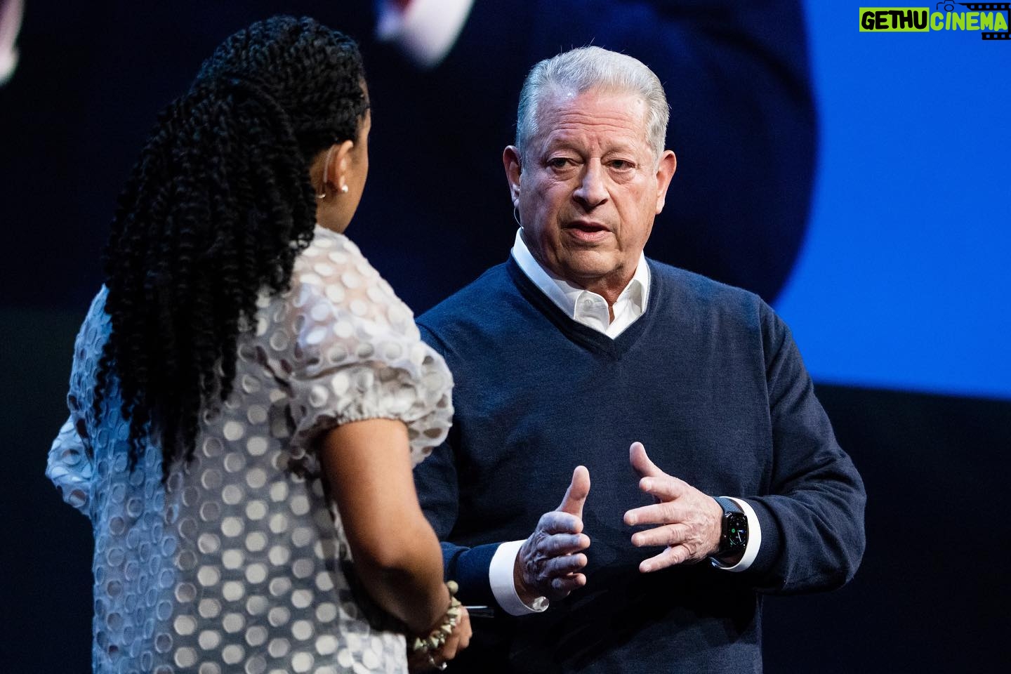 Al Gore - 2.1K Likes - At this pivotal point in our history, we face a crucial choice: embrace the solutions to the climate crisis or succumb to moral cowardice. My @ted conversation with @whitpennrod focuses on the steps we must take to ensure we meet this moment. You can find the link to watch in my bio.
