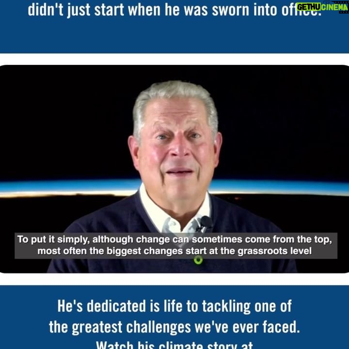 Al Gore - 2.6K Likes - 24 Hours of Reality: Climate Solutions and Hope starts now. For the next 24 hours, @ClimateReality will shine a #SpotlightOnSolutions and share stories from people around the world who are dedicated to fighting the climate crisis. Every hour and beyond, tune in and be inspired to #ActOnClimate.
This is my story. I look forward to hearing about how YOU are making a difference in your communities. Watch other stories and learn more on 24hoursofreality.org. Link in my bio.