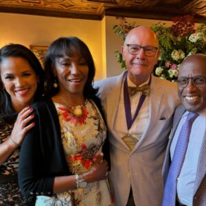 Al Roker Instagram - What an honor hosting last night’s @wendyhilliardfoundation gymnastics fundraiser and presenting an award to my pal, @harrysmithnbc and his wife, sports journalist, @andijoyce while @laurajarrett and @rehema.ellis cheered him n!