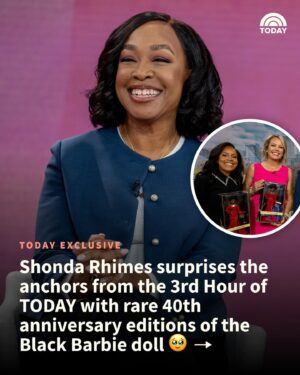 Al Roker Instagram - This means so much to us. 😭 ❤️ @shondarhimes stopped by TODAY to talk about her new documentary “Black Barbie,” which premieres on Netflix on June 19.

The documentary is set to tell the story behind the release of the first Black Barbie in 1980.

“Black Barbie: A Documentary” shows the impact of three Black staffers at Mattel on the doll’s debut, and how they influenced generations of young Black girls and the Barbie brand as a whole.

For an exclusive first look at the Netflix documentary, go to the link in bio.

📸: @photonate
