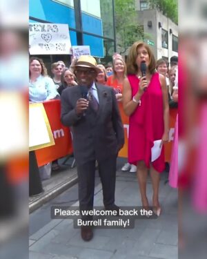 Al Roker Instagram - Talk about a throwback! Just days after the TODAY plaza opened in 1994, #AlRoker met a family with a young baby. Thirty years later, Jordan Burrell and his father Gregory are back outside Studio 1A to reunite with Al! ❤️
