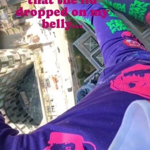 Alain Robert Instagram - as I had a sip already  in a precarious  way as not holding  the building  any longer  to unscrew the lid of my bottle after drinking  and as I was going to put it back it dropped  on my belly but I managed  to get it back . it shows the power of our mindset and focusness  that is never to be underestimated and although  I have climbed freesolo Totalenergies  building  on several  occasions  nothing is never fully acquired . However  and eventhough  I'm aging with by now heading 62 I'm still training  on a regular  basis and I'm keeping my body fit .
#climbing #freesolo #mindset #challenge #masteringfear #resilience  #adventure #climbinginspiration