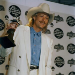Alan Jackson Instagram - On this #RememberWhensday, let’s revisit the unforgettable moment when Alan won his first major industry award at the @acmawards for ‘Top New Male Vocalist!’