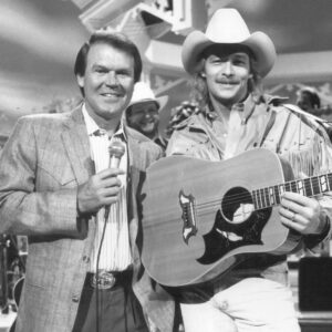 Alan Jackson Instagram - #RememberWhensday to Alan’s performance on The Glen Campbell Goodtime show, circa 1991! 🎙️