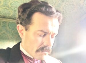 Albano Jerónimo Instagram - THE WORST MAN IN LONDON
directed by Rodrigo Areias | Review 

“Howell is at the centre of this movie as a middle man, a presumed pawn that connects different parts of the game’s “board”: artists and collectors. We follow all of the deals, talks, twists and turns that unfurl throughout the film. With both clear and unclear intentions of personal gain emerging – for Howell and others – the title everything starts off with is then appended with a question mark: was this actually the worst man?

Here, Howell is presented as a multi-faceted prism. In one of the first scenes, Dante whispers in confidence to his wife, Lizzie Sidall: “What a bunch of vampires.” It’s a statement that, in fact, shrewdly describes all of the dynamics at play. The director certainly doesn’t attempt to absolve Howell of his real-life malicious actions (some of which are presented in the film), and he’s shown as a bad man playing a wicked game, but he’s also someone embodying his surroundings. He reflects the art world of the time in a nutshell, perhaps: the bad, sometimes the good, always the talk and sometimes the art. The great performance by Albano Jerónimo, combined with some on-point costume design for the character (with the right mix of discreet and outlandish elements), creates some compelling ingredients that naturally draw our attention to the protagonist.”

by Teresa Vieira

@subtitle_talent @fernandaribasmanagement @leopardofilmes @alfama_films @apm_actionsperminute @iffr