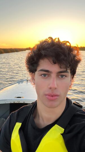 Alec Golinger Instagram - Can u spot the bird? 🦅 
*
*
*
#boat #boatlife #river #beautiful #birds #nature #fun #rescue #bridge #vibes #reels #instareels