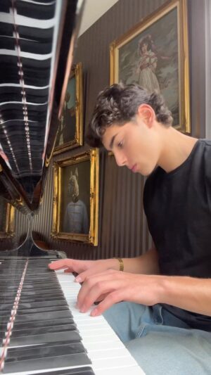 Alec Golinger Instagram - Little tune 🎹 
*
*
*
#music #piano #calming #beautiful #sound #vibes #musician #sounds #relax #instareels #reels #song