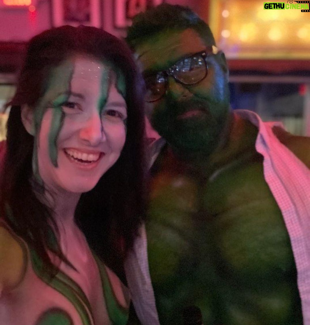 Alessandra Torre - 637 Likes - It was a great #halloween and #fantasyfest season. I’ll be dressed as “reclusive writer” for the next nine months, just stocked up on extra sweatpants and socks. 😂
📚 🧦 🤤
#halloweencostume #bunnyears #bunnycostume #rottielove #rottie #hulk #shehulk #lizardwizard #fantasyfest2021 #keywest
Photo credit on final pic: @frzn_perfection