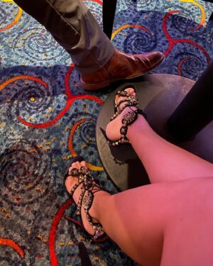 Alessandra Torre Instagram - My husband buys me a pair of heels to celebrate every book release. Sometimes the style of the shoe matches the field or cover of the book, sometimes they don’t. But they are always high and sexy, and which is just the way I like them. ☺️ One day my feet will hate me for it, but until then… 😎🥳