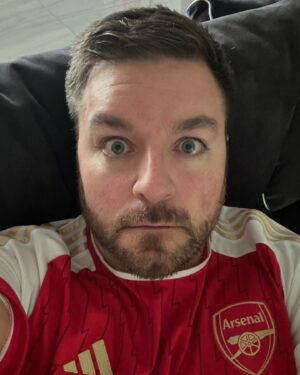 Alex Brooker Instagram - Lack of fingernails to bite doesn’t help in this title race