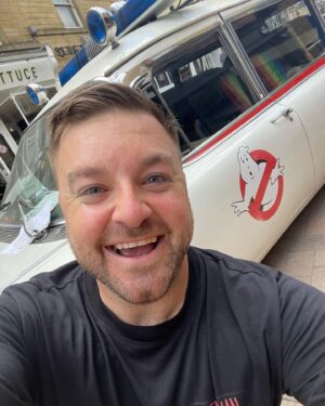 Alex Brooker Instagram - What an absolute belter June was! Disney, Soccer Aid, losing my mind at seeing the Ecto 1 and bare Aperol Spritz #photodump