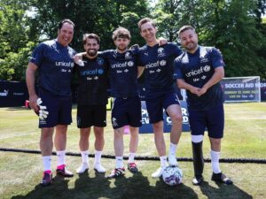 Alex Brooker Instagram - Another amazing week @socceraid! Over £14 million raised and it was a privilege to be involved again. Loved every second spent alongside so many brilliant people. I desperately wish my body allowed me to contribute more in the game but still loved getting megged by @luisnani and @robbiekeane 😂😂 Hope I can do it all again next year! #socceraid