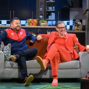 Alex Brooker Instagram - Not sure if it shows in the photos but I had the time of my life sat next to my new best mate @tonyadamsofficial on Fantasy Football! It’s on Sky Max tonight at 10pm and available on @skytv on demand now. I absolutely loved being on it and @realmattlucas @elis_james_content and @andrewmensah_ are making such a great show.