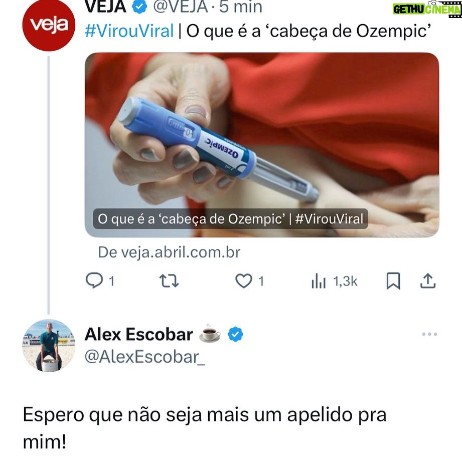 Alex Escobar - 2.8K Likes - Agora estamos na época de cabeça de ovo galak. Entra na fila!