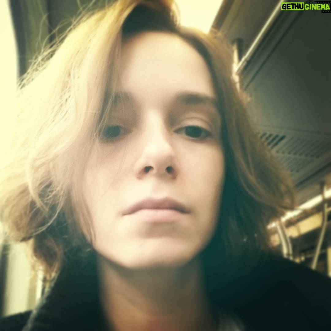 Alex Essoe - 700 Likes - New hair, same ol' subway.