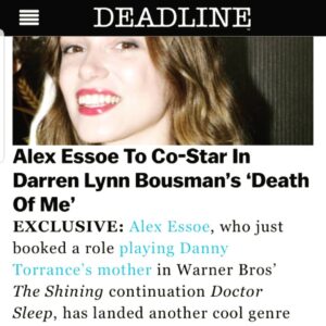 Alex Essoe Instagram - Super excited you guys, wow. 😳😃