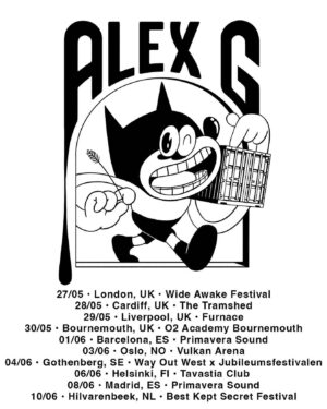 Alex G Instagram - Shows scheduled for this summer. Tickets at sandyalexg.com