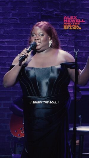 Alex Newell Instagram - Nothing hits quite like a dose of @thealexnewell’s crazy vibrato 🎶 Get a sneak peak of Alex singing “Random Black Girl” from ALEX NEWELL AND THE GOSPEL OF A DIVA, starting performances TONIGHT through June 29th! Get tickets at the link in bio 🎟️