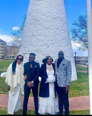 Alex Okoroji Instagram - 🎂Two days ago, on Sunday, March 10th was my 40th birthday.🎉

💍 It was also the special day I said “I Do” to my husband, Eric at an intimate elopement ceremony at the beautiful Concord Point Lighthouse at Havre de Grace, officiated by Minister Natalie Tyler on a very cold windy Sunday afternoon - supported by the wind, water, hale and my super amazing family who braved the cold (as well as those who joined virtually). 

I’m so grateful to my husband for making my birthday special with just family. I feel blessed and I thank God for his grace and unwavering love and favour. I look forward to the second part of our main wedding in August where we can celebrate with more family, friends and colleagues. 

Just in case you are wondering what my new name is. I’m now Mrs Alexandra Okoroji-McGill (but yes, professionally, you can still call me Alex Okoroji).😆😍

I love you all.
And thank you for the birthday wishes.🙏🏾💕

#alexokoroji #birthday #pisces #bride #justmarried #thankful #grateful #love #joy #blessed #mrandmrs #ForeverMcGill