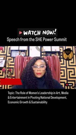 Alex Okoroji Instagram - 🗣️ I believe women’s leadership in art, media and entertainment is critical to societal development, hence It was my pleasure to contribute as a guest speaker for the SHE Power Summit 2023 (Accra Edition) that held on 10 October 2023 at Pentecost University. I was fortunate to join the live event virtually.🌺🌼

In my message, I shared some insights on how women’s leadership in art, media and entertainment can contribute to pivoting national development, economic growth and sustainability. 

Please WATCH my video message.

My gratitude goes to Smivic Event Management in Ghana, the Fort Group and my sisters at G100-MAC Ghana for giving me the opportunity to add my voice to the important discussions.

Cc @g100mediaarts @g100_wefleader 

#alexokoroji #queenofexpression #speaker #G100 #art #media #entertainment #leadership #growth #womeninmedia #women #womeninfilm #womenintv #womeninmusic #womeninentertainment #womeninart #womenleaders #womensleadership #womenempowerment