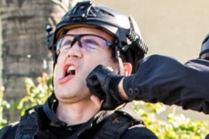 Alex Russell Instagram - This is what we do to people who don’t watch SWAT. Not to worry - you can catch up on last night’s episode now on @paramountplus