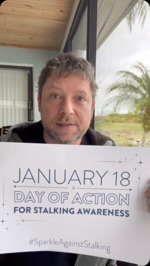 Alex Vincent Instagram - Too often, the issue of stalking fades into the background. Not today. Join me as I #SparkleAgainstStalking this #NSAM2024. Stalking is a criminal, traumatic, and dangerous victimization that is all too prevalent. Survivors need our attention and support. Learn more @followuslegally #NSAMDayofAction #sparkleagainststalking