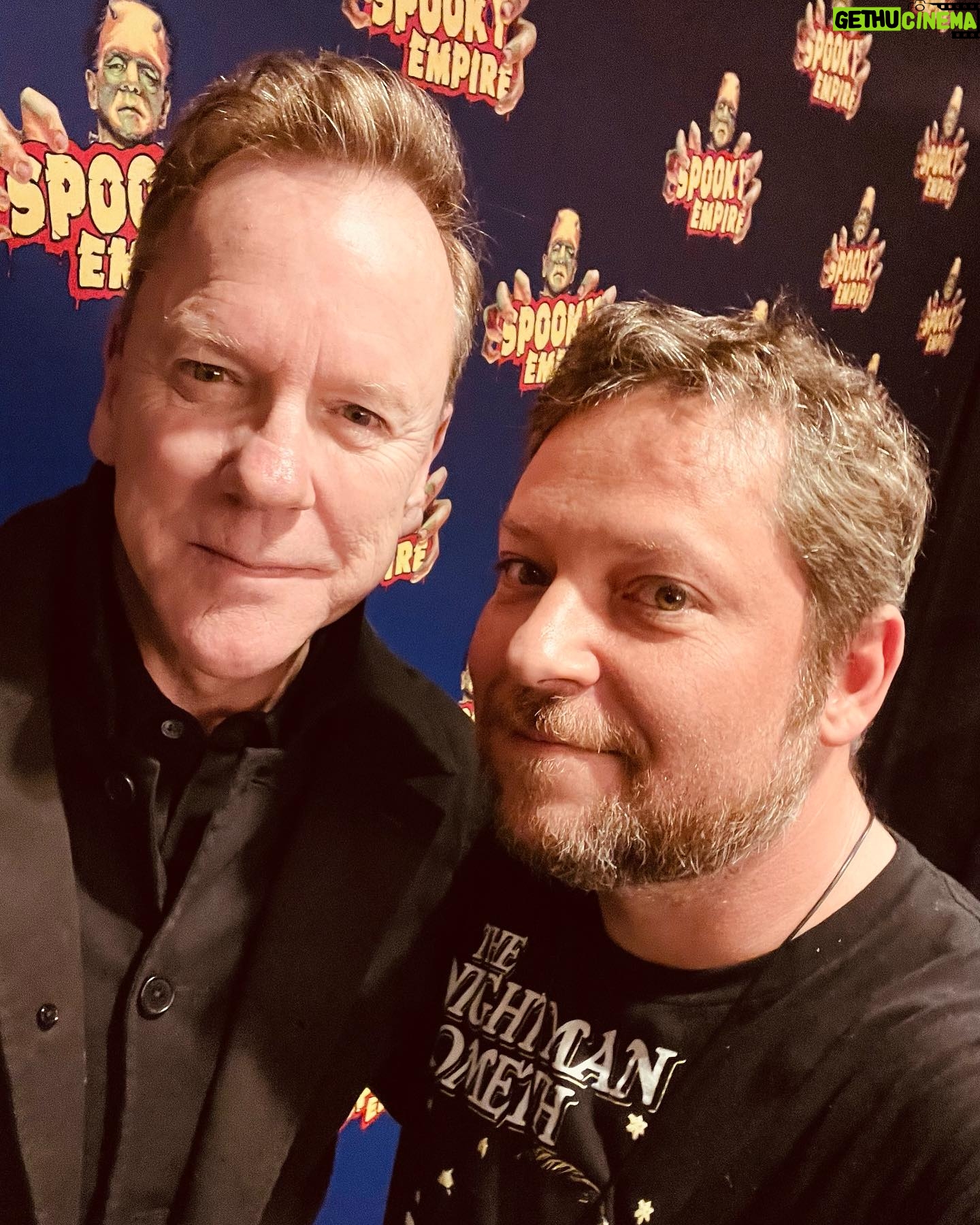 Alex Vincent - 5.6K Likes - An absolute pleasure to finally meet a true personal hero and inspiration! Keifer was fantastic! @spookyempire