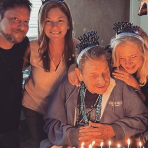 Alex Vincent Instagram - Today was a good day, celebrating our super dad as he begins his 80th year!! ❤️✨#familymatters #foreveryoung