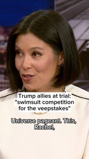 Alex Wagner Instagram - “The reason they’re wearing the matching outfits? It’s a swimsuit competition. It is the swimsuit competition for the veepstakes,” @itsalexwags says on House Speaker Mike Johnson, Senator JD Vance, and other Republicans showing up to support former President Donald Trump in court.