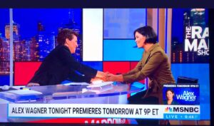 Alex Wagner Instagram - Literal passing of the baton!