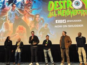 Alex Winter Instagram - A very big thanks to @vidiots and the sold out crowd last night for Destroy All Neighbors! And to @hardstark for the spirited pre show chat and @jonahray and the band for the post show rocking out! @vidiots is a lifeline for movie lovers 🙏