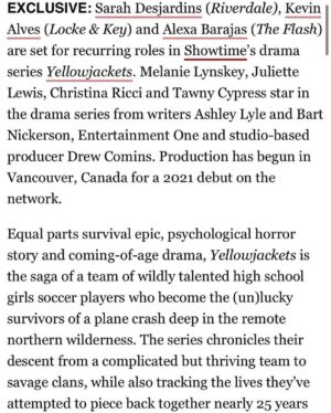 Alexa Barajas Instagram - Incredibly excited to be a part of this!! Can’t wait for everyone to see🐝💫@showtime