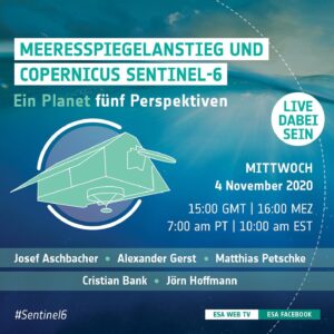 Alexander Gerst Instagram - 1 Planet - 5 Perspektiven. Schaut gerne rein, wenn wir heute über Weltraumtechnologie, den Klimawandel und die Copernicus EU Mission #Sentinel6 diskutieren. Los geht’s live um 16:00 CET auf esawebtv.esa.int und @europeanspaceagency Facebook. Fragen könnt ihr an @esa_earth #AskESA stellen!
https://fb.me/e/1PrC6R6QJ