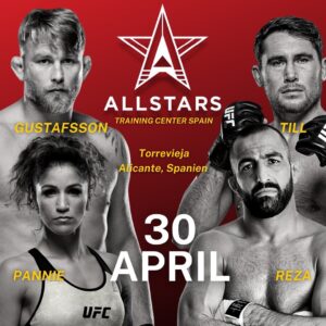 Alexander Gustafsson Instagram - See you all Saturday 30th April  12:00 pm until 18:00 pm 💥🥇 

Allstars trainings center 
Calle Emilia Pardo Bazán 8
03184 Torrevieja, Valencia

You don’t wanna miss this 🤩🎉

@allstarsgymspain