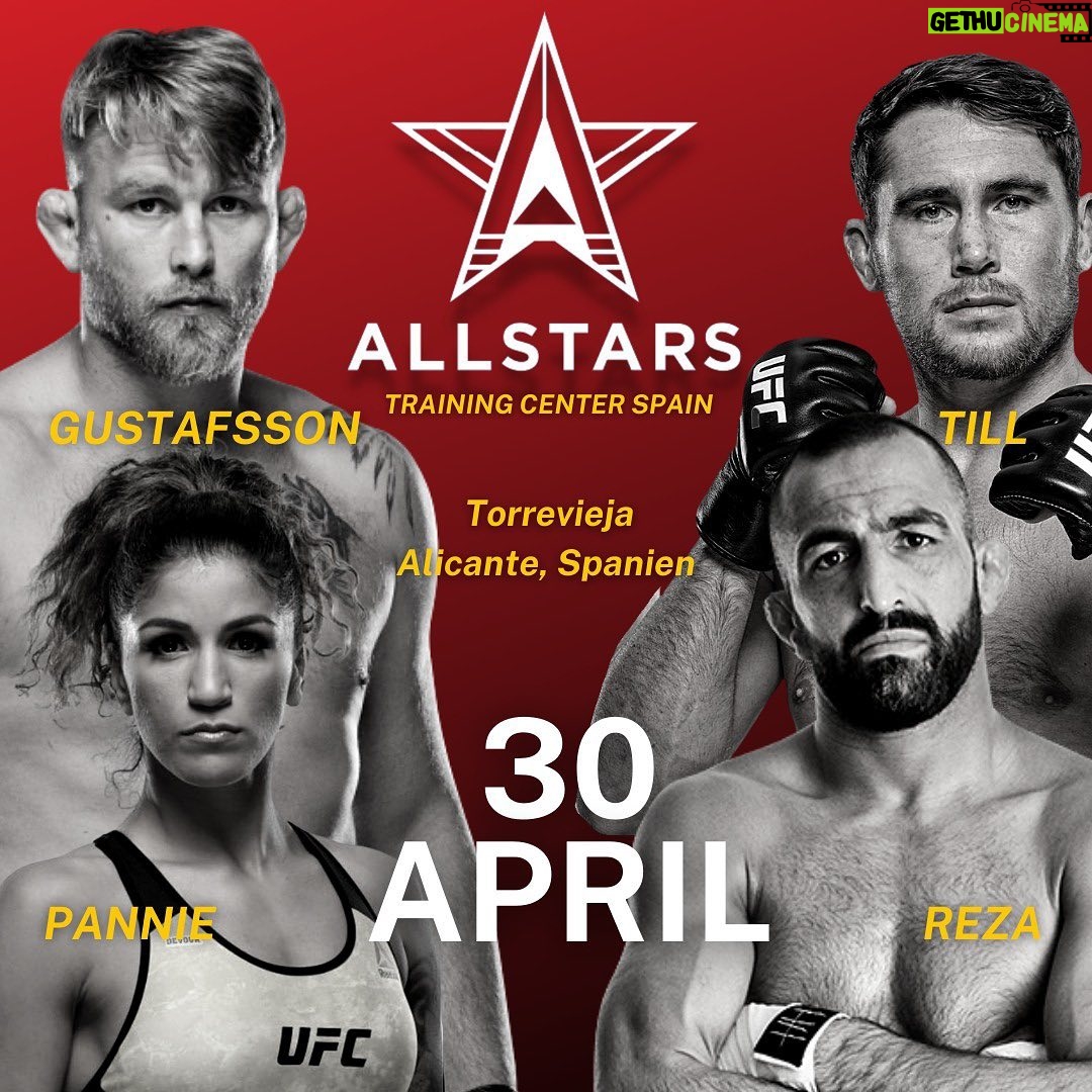 Alexander Gustafsson - 3K Likes - See you all Saturday 30th April 12:00 pm until 18:00 pm 💥🥇
Allstars trainings center
Calle Emilia Pardo Bazán 8
03184 Torrevieja, Valencia
You don’t wanna miss this 🤩🎉
@allstarsgymspain