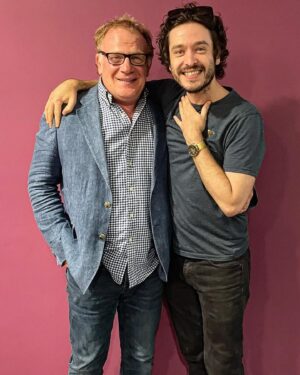Alexander Vlahos Instagram - A photo this filled with joy should be on the feed. With Papa C @marklewisjones64 ready for @walescomiccon tomorrow. #TheChristies @outlander_starz