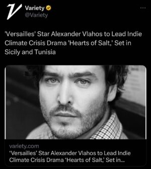 Alexander Vlahos Instagram - Thrilled to be playing the lead on this wonderful feature film in Sicily 🎥 🇮🇹