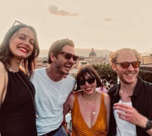 Alexander Vlahos Instagram - Had the bestest of weekends with my wife & the Thornton-Allans™️ - we finally broke the holiday curse. Love you all dearly 💚 🇮🇹 ❤️