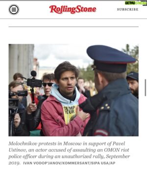 Alexandr Molochnikov Instagram - Thank you @rollingstone for your interest in Russian culture and a chance to describe, what happen to it this year in my opinion. Merry Christmas!