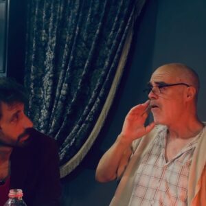 Alexandr Molochnikov Instagram - Thanks to @geshertheatre , starting to cook something. 
It is hard to describe what Tel Aviv is like now . Definitely not simple. Everybody talks about war. Very different opinions. Trying to create “Crime And Punishment”. Hope to see everybody again soon. 

Ps So happy my friend (since we were 3) @zindervizia is ready to marry @nettabarzi (on the picture, wish this was reality).