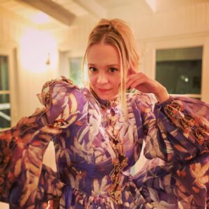 Alexandra Holden Instagram - One more time
Music got me feeling so free
We’re going to celebrate 
Celebrate and dance so free
One more time

Who said you can’t wear the same dress twice?

@zimmermann again!