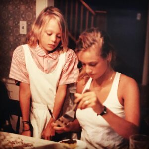 Alexandra Holden Instagram - Happy birthday to my sister Blythe!❤️ I'm so lucky to have a best friend built right into my family.  Here's a pic from her birthday a just a couple of years ago 😉 Blythe, I've always admired and looked up to you, I mean, just look at me hovering over you while you cut the cake -- I can't get close enough!  Love you so so much!!! ❤️ #tbt #birthdaygirl #sisters #loveher 🎈🎈🎈🍰🍰🍰❤️❤️❤️
