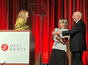 Alexandra Munroe Instagram - Tonight, I had the enormous honor of receiving the 2024 Japan Society Award, presented by my dearest colleague Jane DeBevoise and my patron saint Jack Wadsworth. I worked at Japan Society twice over my career. This institution shaped my ambitions; taught me how to do work that mattered; and instilled a conviction that the arts are not a separate phenomenon of appreciation - but rather, they are essential to a wider understanding of any country’s history, politics, economy, and society - the arts are what the great Langdon Warner called “the stream of the spirit.” My exhibitions and writings have been inflected by this wholistic approach that defines Japan Society’s mission. 

Sean Ono Lennon sent this for us to read at the ceremony tonight. ❤️🌟❤️

Alexandra has been a close friend of my mother and I for over twenty years. She was ahead of the herd when it came to recognizing that much of my mother’s career had been overlooked. She played an integral role in helping the world understand the breadth and depth of Yoko Ono’s work. But she has been more than just an advocate for Yoko, she has supported and curated countless Japanese artists, in fact artists from all over Asia, and helped bridge what is still a considerable cultural gap between East and West. She is smarter, kinder, and more accomplished than most people you’ll ever meet, and I can think of no one on Earth who deserves a Japan Society Award more than Alexandra Munroe.

Love,

Sean Ono Lennon

Thank you, Yoko and Sean, and thank you Japan Society, for this great honor and super special occasion. 

@japansociety @guggenheim #seanonolennon #yokoono #honor @japanfoundation