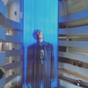 Alexandra Munroe Instagram - The Guggenheim rotunda is transformed in ways we have never experienced by the moving majesty of Wu Tsang’s Anthem, a film projection of performer and activist Beverly Glenn-Copeland signing, among other works, a chant-like rendition of “Deep River.” This installation culminates the Guggenheim’s Re-Projections series of video and performance works to activate an empty rotunda over the eery pandemic months. See @nytimes review by @hollandcotter  on how the Guggenheim pivoted to experimental and alternative programming in response to the multiple crises we faced over the last year. Congratulations to @xzhunowell, @wu_tsang for brilliant collaboration. 

#guggenheim #newyorkcity #wutsang #anthem #nytimes